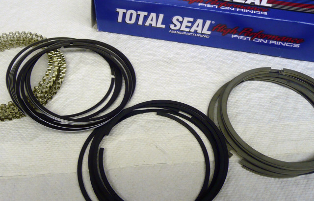 Our final choice was a C33 stainless top. A ductile iron napier .043” with a .140” radial thickness made up the second ring. Last, included was a 22# 3/16” conventional oil ring.