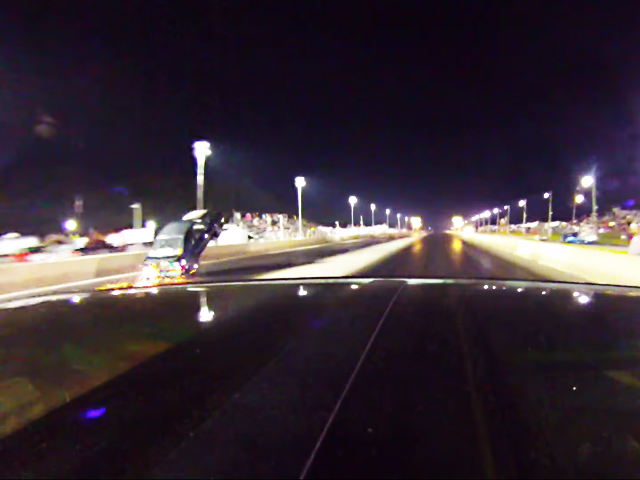 Video: Awesome Opposite-Lane Perspective of Sky High Wheelstand!