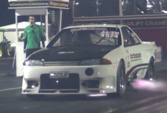 Video: New AWD MPH Record Set by Team HTR's Nissan Skyline