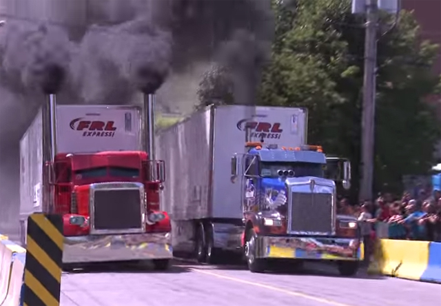 Semi racing