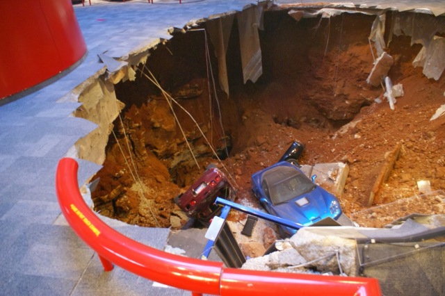 The car-nivorous sinkhole at NCM swallowed 8 cars in total.
