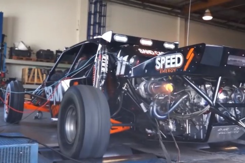 Video: Sand Car with 1,300 Horsepower LS 454 Warhawk Twin Turbo