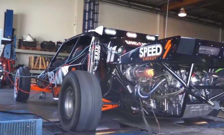Video: Sand Car with 1,300 Horsepower LS 454 Warhawk Twin Turbo