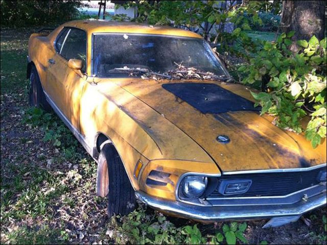 Ford Mustang Mach 1 barn find