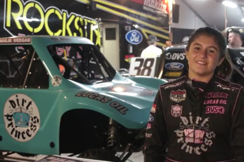 Video: Hailie Deegan Is First Girl To Win Mod Kart at Lucas