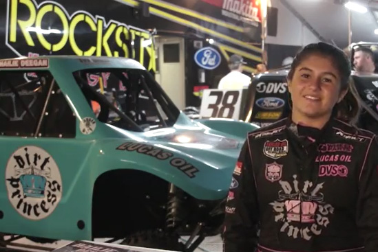 Video: Hailie Deegan Is First Girl To Win Mod Kart at Lucas