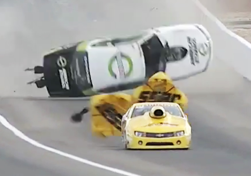 Video: Pro Stock Racer Deric Kramer's Scary Rollover Crash In Vegas