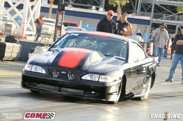 Willard Kinzer sits second in Procharger Pro Radial behind Jermain Boddie who laid down a nice 6.55 at 230 taking one and two spots for Pro Line Racing with Kinzer's 7.24 at 204.