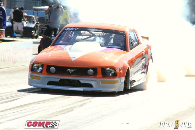 Kayla Morton is based out of Caveta, Oklahoma driving this 2005 Mustang. Some of you may recognize her name from the Street Outlaws TV show, she sits eighth with a 6.84 at 177 lifting way early on the pass.