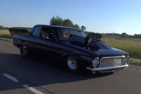 Video: 2,500 HP 1963 Plymouth Valiant Pro Mod Cruises the Streets
