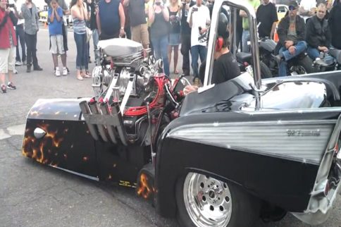 Video: See A Wicked Blown Nitro Hemi Three Wheeler Spitting Flames