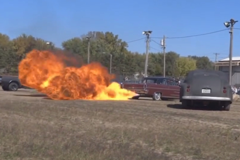 VIDEO: Frankensteiner's Ball Hosts 30' Flame Thrower Contest