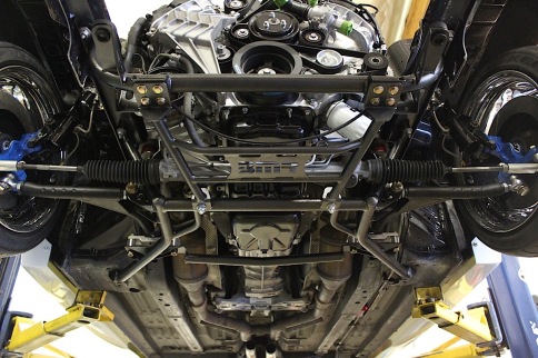 Tighter Front Mustang Suspension On Project sidewayS197 With BMR