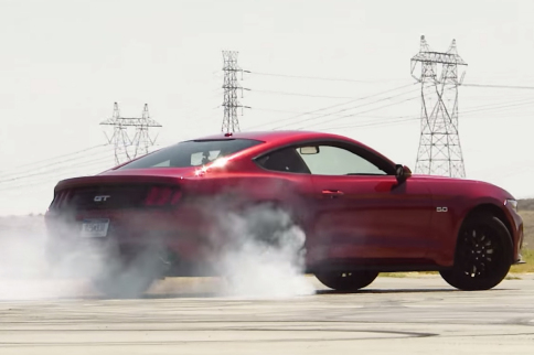 Video: Leno Burns Tires In A '15 GT To Say Thanks For 1-Million Subs