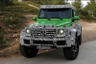 Mercedes G63 Prototype Spotted In Crazy Hulk Green