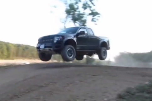 Video: Ford Raptor Versus Motocross Tabletop 