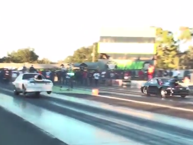 Nitrous Grudge Mustang Takes Flight At Huge Orlando No-Time Race