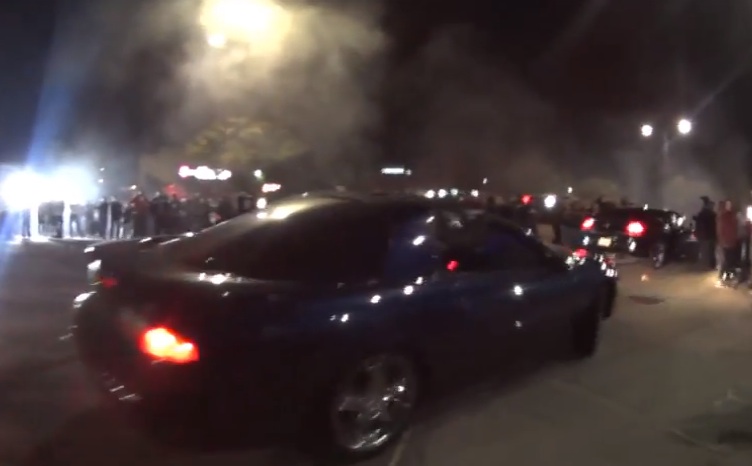 Video: "Crenshaw Takeover" Idiot Crashes Camaro, Doesn't Stop