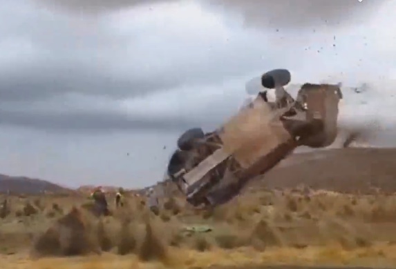 Video: Huge Crash At Dakar Rally 2015