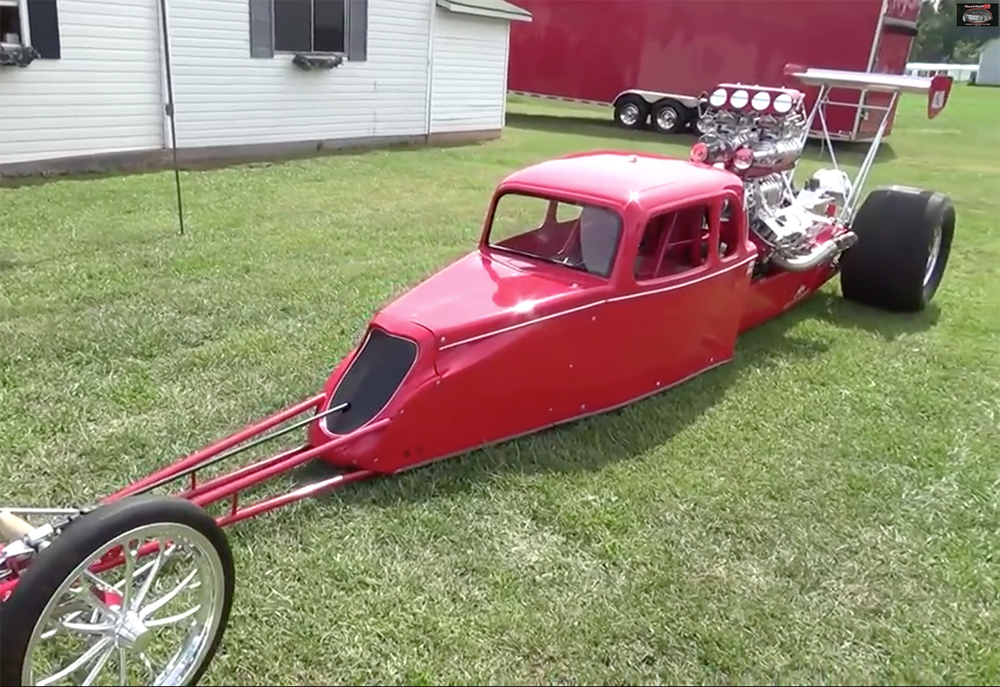 Blown Mafia: A 1934 Ford-Bodied...Rear Engine Dragster?