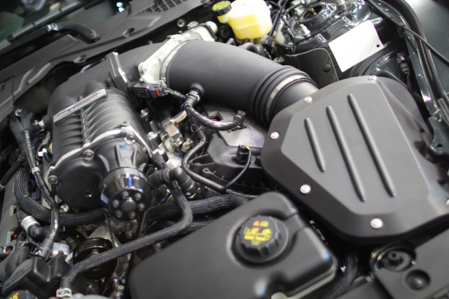 We saw this pre-production kit at the recent PRI show; fit and finish was stellar and what you would expect from a collaboration between Ford Racing Parts and ROUSH.