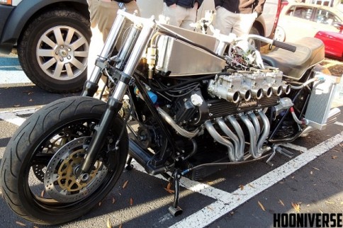 Video: Holy Moly! Custom Built Mega-Cycle with Lamborghini V-12