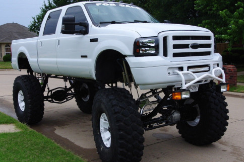 Super Duty Takes To The Sky With 39 Inches Of Lift / 54 Inch Tires