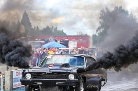 Wild 9-Second Triple-Turbo Duramax Diesel-Powered Chevy Nova