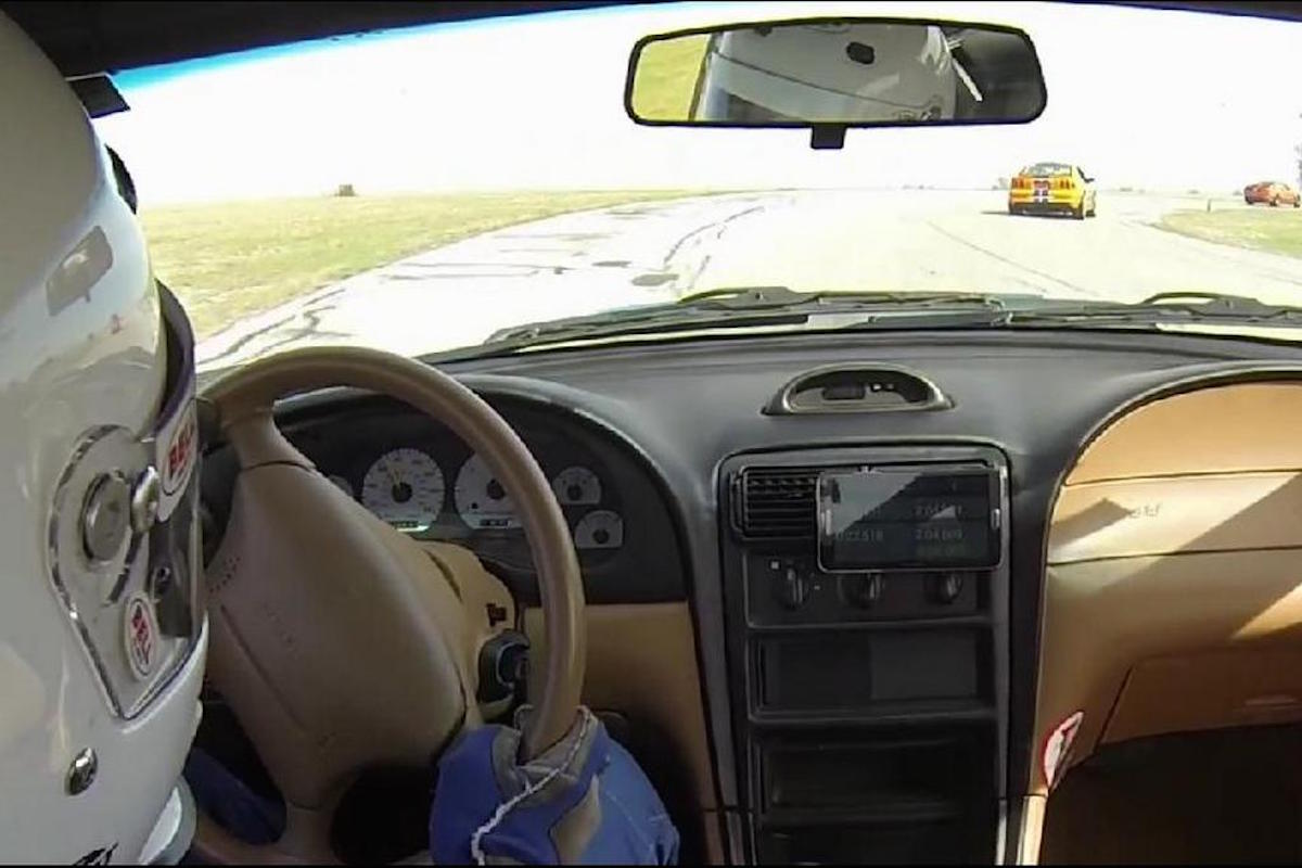 Video: Cobra R Chases Bondurant Mustang Cobra Around TMS Road Course