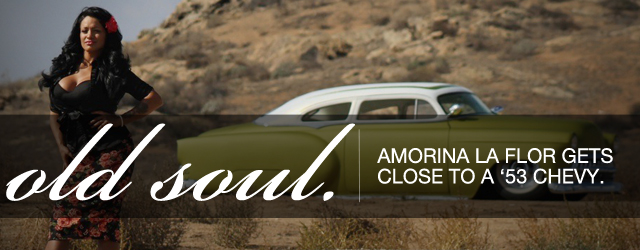 Rod Authority Certified Babe: Amorina La Flor With A '53 Kustom