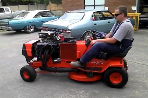 Video: Introducing The Amputator, A Simple V8 Lawnmower