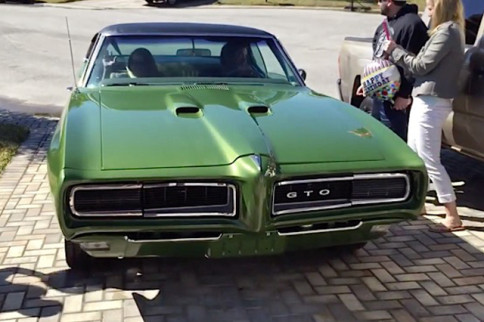 Video: Dad Gets Birthday Surprise Of A Lifetime - A 1968 Pontiac GTO
