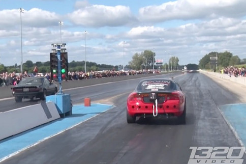 Video: 1,200-HP Red Demon Makes A Triumphant Comeback On The Drag Strip