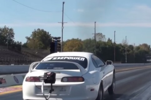 Video: Rowdy Six-Speed Toyota Supra Runs 8's