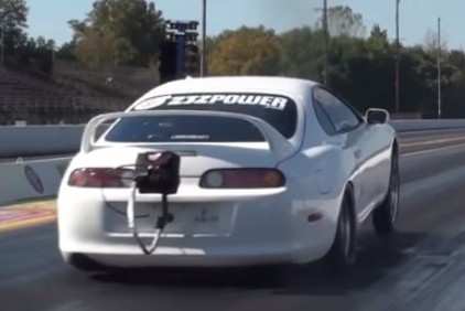 Video: Rowdy Six-Speed Toyota Supra Runs 8's