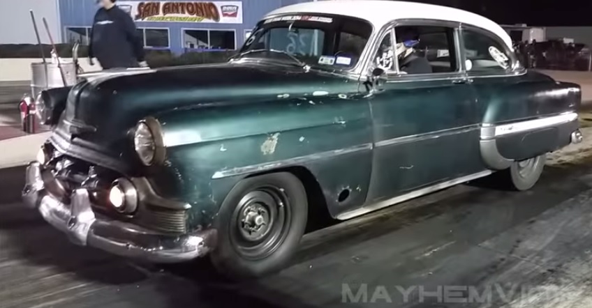 Video: 10-Second Boosted Chevy Bel Air Sleeper