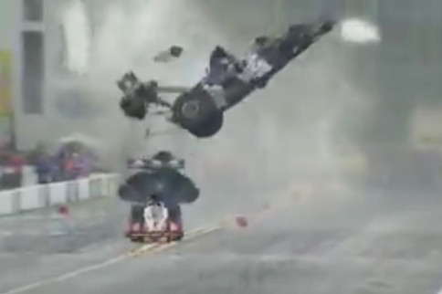 VIDEO: Larry Dixon Unhurt In Terrifying Top Fuel Crash