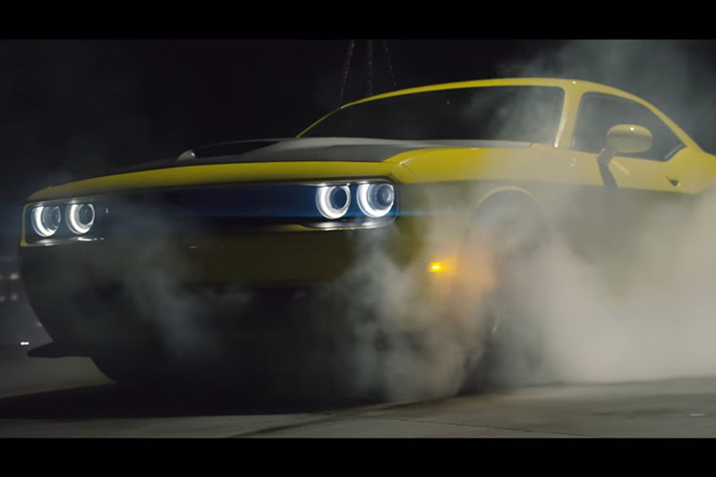 Video: Pennzoil Hoons a Challenger Hellcat Around Abandoned City