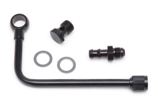 Edelbrock Single Feed Fuel Inlet Kits Are
Now Available In A Sleek Black Finish