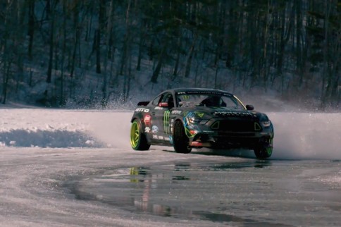 Video: Vaughn Gittin Jr Shows Off His 2015 Mustang Racer On Ice