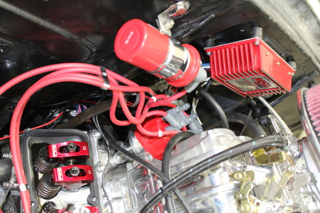 Attach the plug wires we marked earlier back on to the distributor cap and now project Suckerpunch has been outfitted with a new distributor and ignition box.... But now the fun really begins!