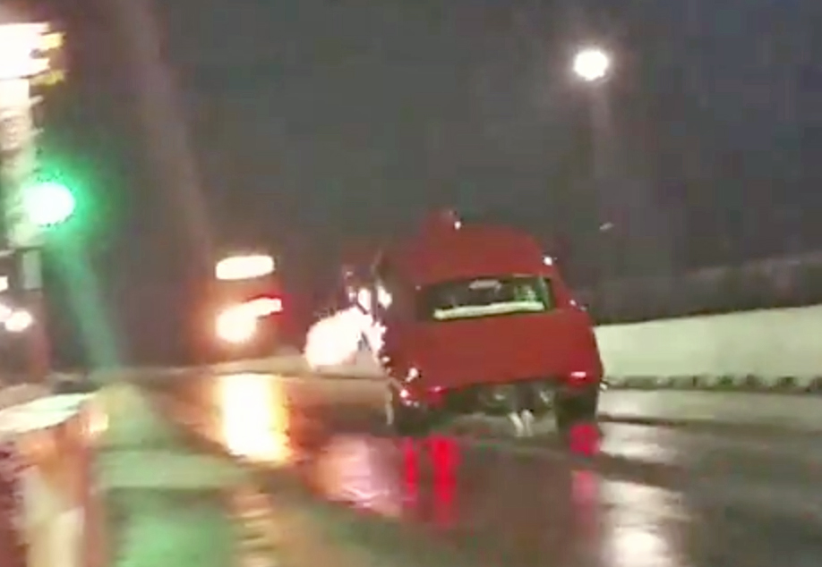 Video: X275 Racer Justin Curry's Crazy Wheelstanding Almost-Crash