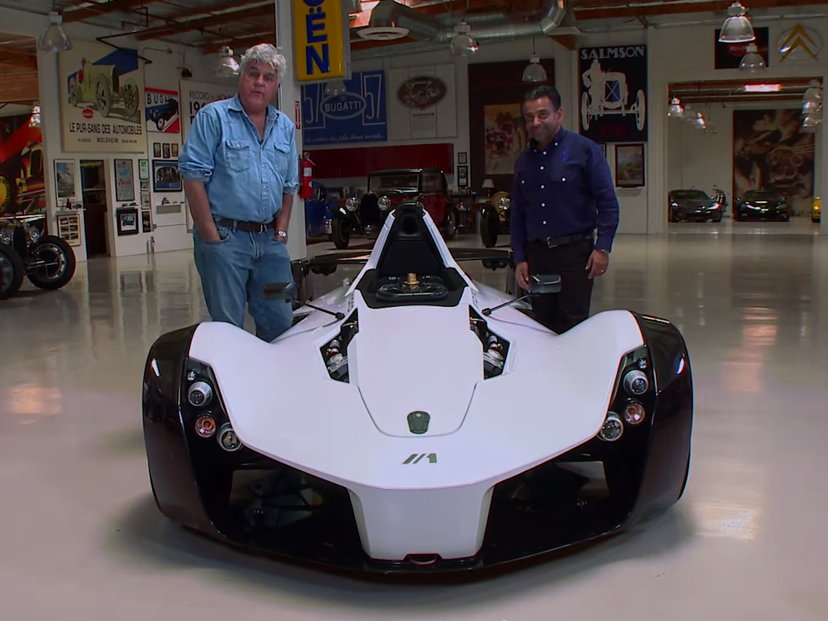 Video: Jay Leno Drives The BAC Mono Around Los Angeles
