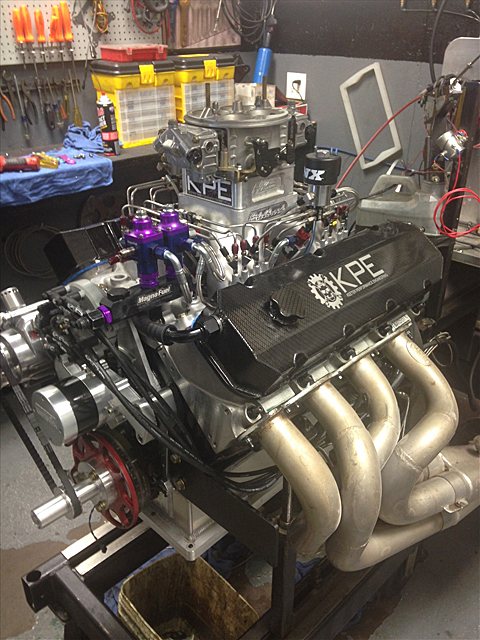 X275 engines like this one built by Keeter Performance Engineering typically make use of a single big stage of nitrous and a progressive controller. There are two kits on this engine- one will not be used in X275 competition.