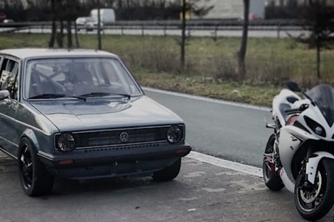 Video: A 1,056 HP VW Golf MK1 Takes On A 182 HP Yamaha R1