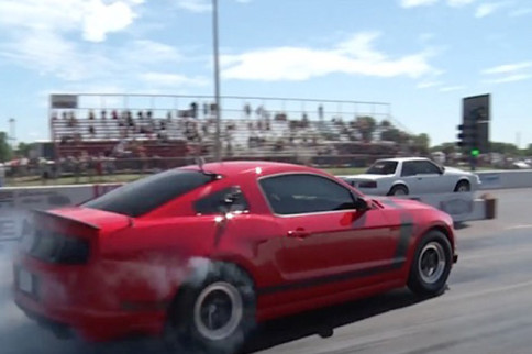 Video: A Fox Body Mustang Dominates The Street Car Takeover Drags