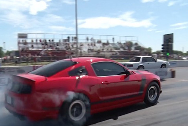 Video: A Fox Body Mustang Dominates The Street Car Takeover Drags