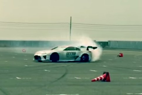 Video: Imamura's D1GP Lexus LFA Smokes Some Tires