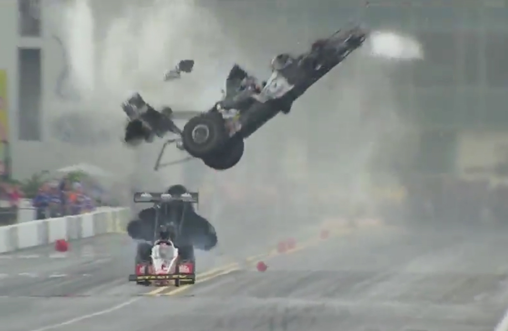 VIDEO: Larry Dixon Unhurt In Terrifying Top Fuel Crash