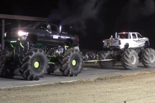 Video: Massive Dodge And Chevy Mega Trucks Compete In Tug-A-Truck
